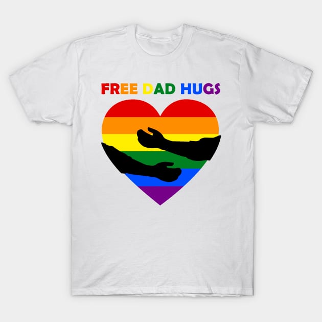 Free Dad Hugs T-Shirt by Daniela A. Wolfe Designs